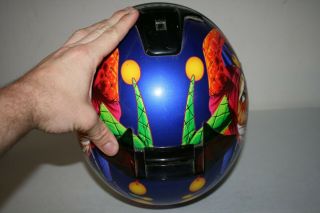 Vintage Shoei RF - 900 Motorcycle Helmet Joker Jester Troy Lee Designs Size L Blue 6