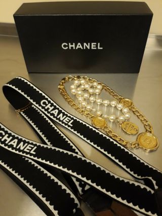 Rare,  Rare,  Rare Authentic Vintage Chanel Suspenders And Other.