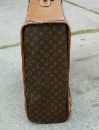Vintage Louis Vuitton Monogram Rolling Suitcase Luggage Trunk w Keys 28x22 Large 5