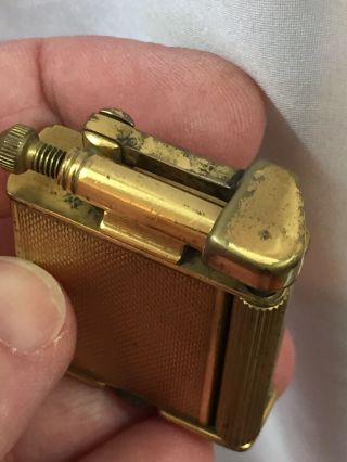 Vintage PARKER BEACON - The ROLLER Pocket Lighter - Gold Plated 6