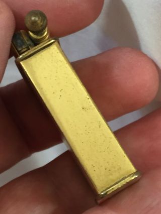 Vintage PARKER BEACON - The ROLLER Pocket Lighter - Gold Plated 7