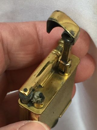 Vintage PARKER BEACON - The ROLLER Pocket Lighter - Gold Plated 8