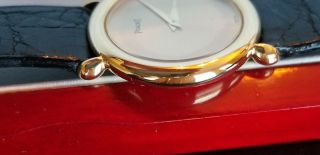 PIAGET Lady ' s Vintage 18K SOLID Gold Watch,  18J Mvt.  Orig.  Strap and 18k Buckle. 5