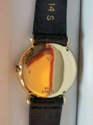 PIAGET Lady ' s Vintage 18K SOLID Gold Watch,  18J Mvt.  Orig.  Strap and 18k Buckle. 6