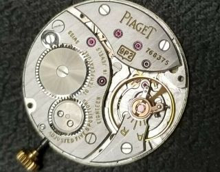 PIAGET Lady ' s Vintage 18K SOLID Gold Watch,  18J Mvt.  Orig.  Strap and 18k Buckle. 9