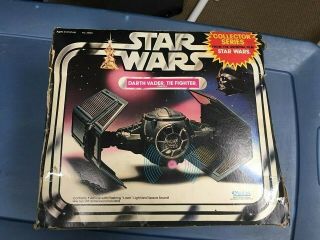 Light & Sound - Vintage Kenner Star Wars Darth Vader Tie Fighter W/ Box