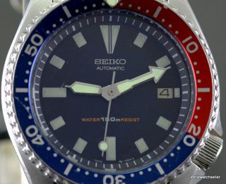 Vintage Seiko 150M Scuba Divers 7002 - 700A Blue Dial Pepsi Bezel 2