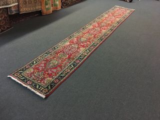 On Hand Knotted Persian Rug Runner Floral Carpet,  2’9”x16’9” 3266 3