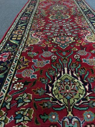 On Hand Knotted Persian Rug Runner Floral Carpet,  2’9”x16’9” 3266 9