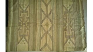 Vintage Native American Twill Weaved Rug Geo M Design - 76x52 - 01 - Nonprofit Org
