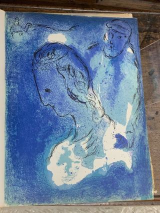 1956 CHAGALL ' S FAMED BIBLE WITH THE 18 LITHOGRAPHS - VEVRE 33 - 34 - RARE 9
