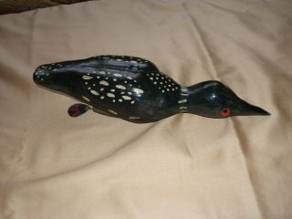Dfd Duluth Fish Decoys Loon Swimming Duck Decoy By David Perkins