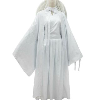 Tian Guan Ci Fu Xie Lian Cosplay Set White Chinese Ancient Hanfu Costume Suit