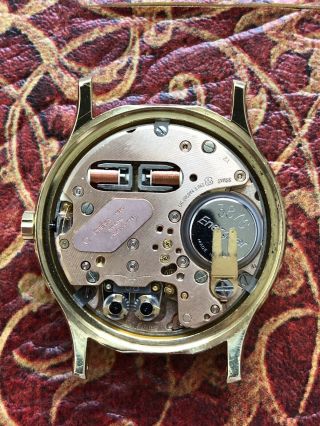 Vintage Omega 18K Yellow Gold Electronic F300hz Chronometer Men ' s Watch 6