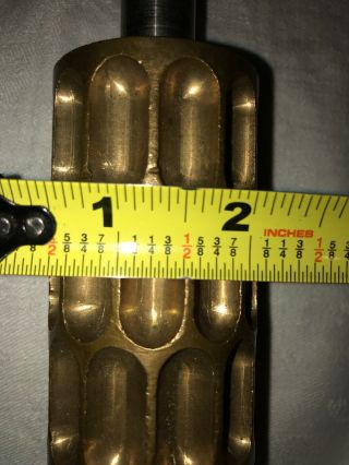 Antique Thomas Mills & Bro Large Pill Pattern Brass Candy Drop Rollers 11