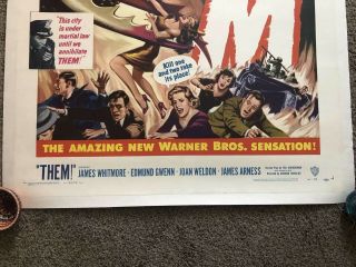 THEM 1954 Vintage 27x41 One Sheet Movie Poster SCIENCE FICTION 3
