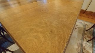 Winged Griffin Dining Table Quartersawn oak 3