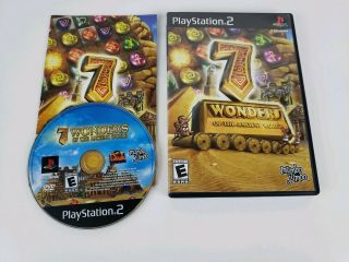 7 Wonders Of The Ancient World - Ps2 Playstation 2 Game Complete Cib -