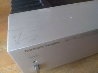 Vintage Harman Kardon HK - 770 Power Amplifier And Harman Kardon HK - 715 am/fm. 4