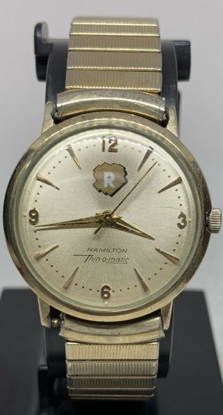 Vintage 10k Gold Filled Swiss Made Hamilton Thin - O - Matic Automatic Watch