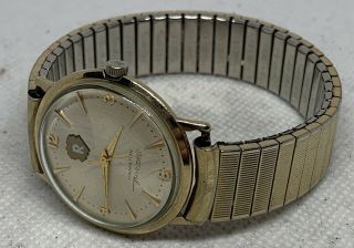 Vintage 10k Gold Filled Swiss Made Hamilton Thin - o - matic Automatic Watch 4