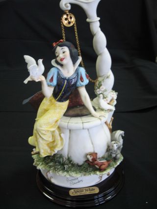 RARE Giuseppe Armani Snow White at Wishing Well - Disneyana - NIB w/COA 3