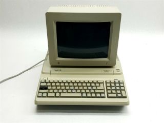 Vintage Apple Iie A2s2128 Personal Computer Console W/ Applecolor Rgb Monitor