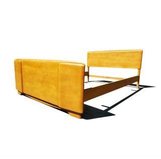 A Mid - Century Modern Heywood Wakefield Full - Size Bed Frame