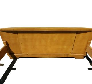 A Mid - century Modern Heywood Wakefield full - size bed Frame 6