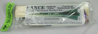 Vintage The Launch Pad K042 Model Rocket Kit Lance Mgm - 52 Mid - Power 28.  75 "