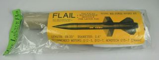 Vintage The Launch Pad K043 Model Rocket Kit Flail Mid - Power 29.  25 "
