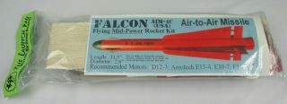 Vintage The Launch Pad K009 Model Rocket Kit Falcon Aim - 4c Mid - Power 31.  5 "