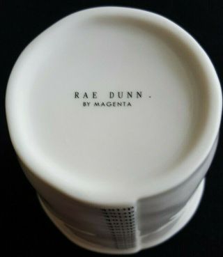 RAE DUNN.  By Magenta BEDSIDE CARAFE & CUP Vintage RARE Perfect Dimpled Discont ' d 5