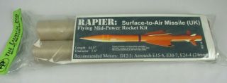 Vintage The Launch Pad K014 Model Rocket Kit Rapier Mid - Power 44 "