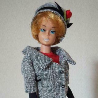 Barbie Doll Vintage Bubble Cut Career Girl Mattel Dress Up Monotone W/tracking