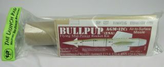 Vintage The Launch Pad K006 Model Rocket Kit Bullpup Mid - Power 35.  25 "