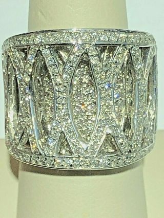 18 K White Gold Vintage Diamond Ring.  Not Scrap,  Liquidation.