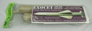 Vintage The Launch Pad K041 Model Rocket Kit Exocet Am.  39 Mid - Power 35 "