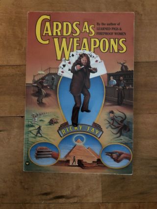 Cards As Weapons - Ricky Jay - 1977 - Vintage & Rare Magic Book