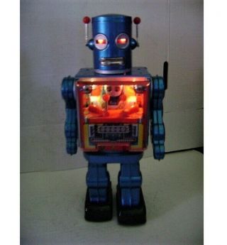 RARE APOLLO ROBOTEER BLUE COCKPIT DRIVER ROBOT OSAKA/ METAL HOUSE JAPAN MIB 10