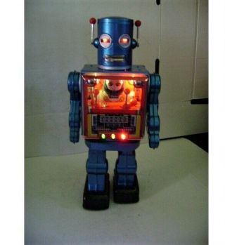RARE APOLLO ROBOTEER BLUE COCKPIT DRIVER ROBOT OSAKA/ METAL HOUSE JAPAN MIB 11