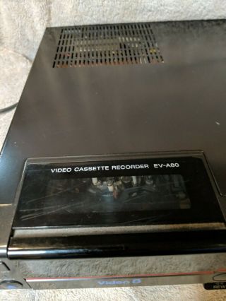 VINTAGE SONY EV - A80 VIDEO 8 CASSETTE RECORDER PLAYER VCR 3
