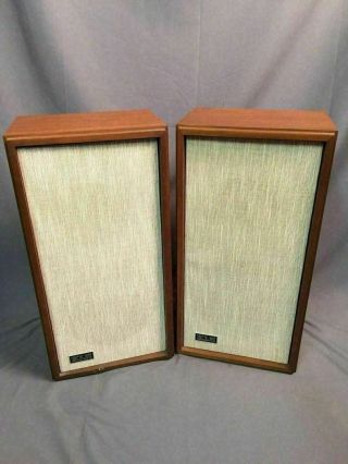 Klh Model Seventeen Vintage Acoustic Suspension Speaker System 17 Made In Usa