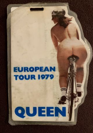 Authentic Queen European Tour 1979 Backstage Pass Laminated Rare Bicyle Roadie