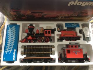 Playmobil 4034 Steaming Mary G - Scale Western Train Set Pacific Railroad Vintage 2
