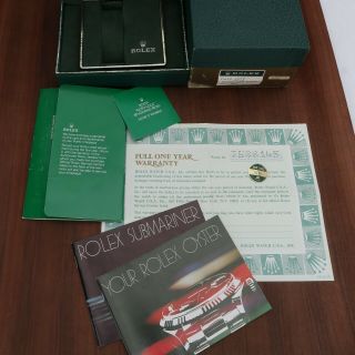 1980’s Vintage Rolex Submariner Box Papers Booklets 5513 Rare Collector