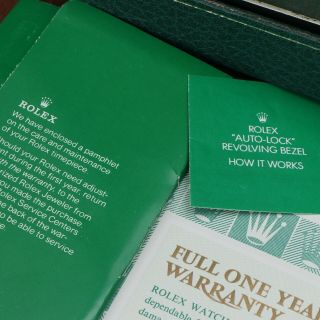 1980’s Vintage Rolex Submariner Box Papers Booklets 5513 Rare Collector 6