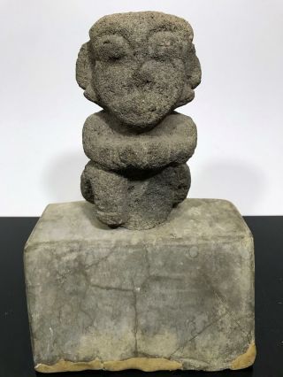 Ancient Pre - Columbian Costa Rican ? Carved Stone Artifact Art Sculpture Figure