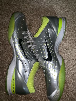 VTG Nike Mercurial Vapor II 2 Indoor Pro R9 Style Silver Extremely Rare Size 9.  5 6