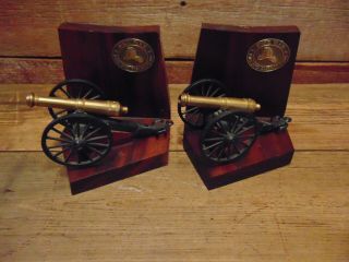 Vintage Rare State Farm Fire And Casualty Co.  Cast Iron/metal Cannon - Bookends